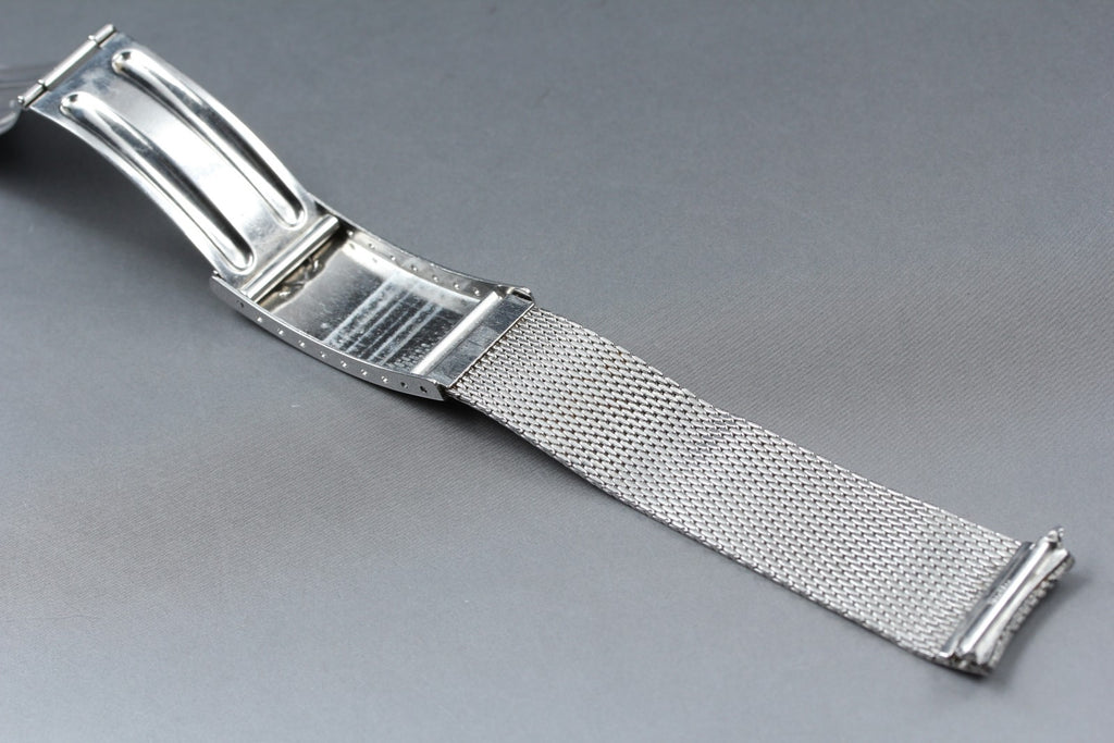 Near MINT OMEGA Milanese/Mesh Band 18mm Stainless Steel Silver Men's Vintage