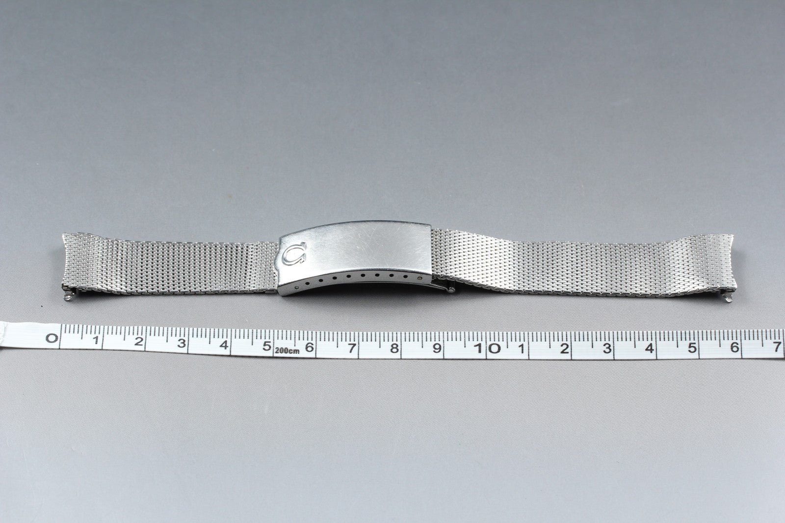 Near MINT OMEGA Milanese/Mesh Band 18mm Stainless Steel Silver Men's Vintage