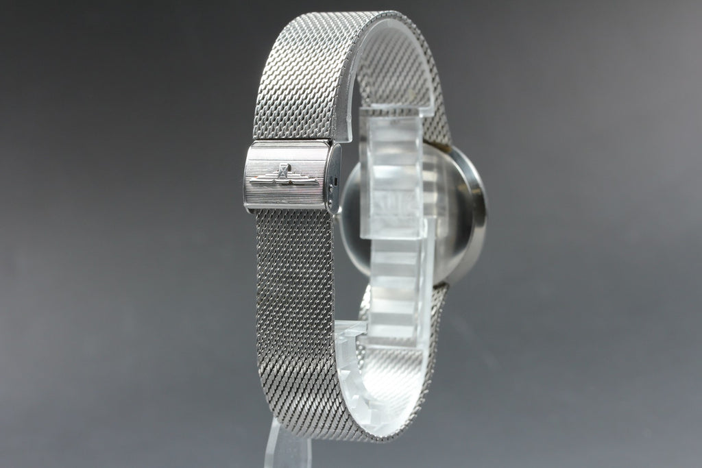 Near MINT Longines 730 4234 34mm Quartz Stainless steel Silver Dial Men Vintage
