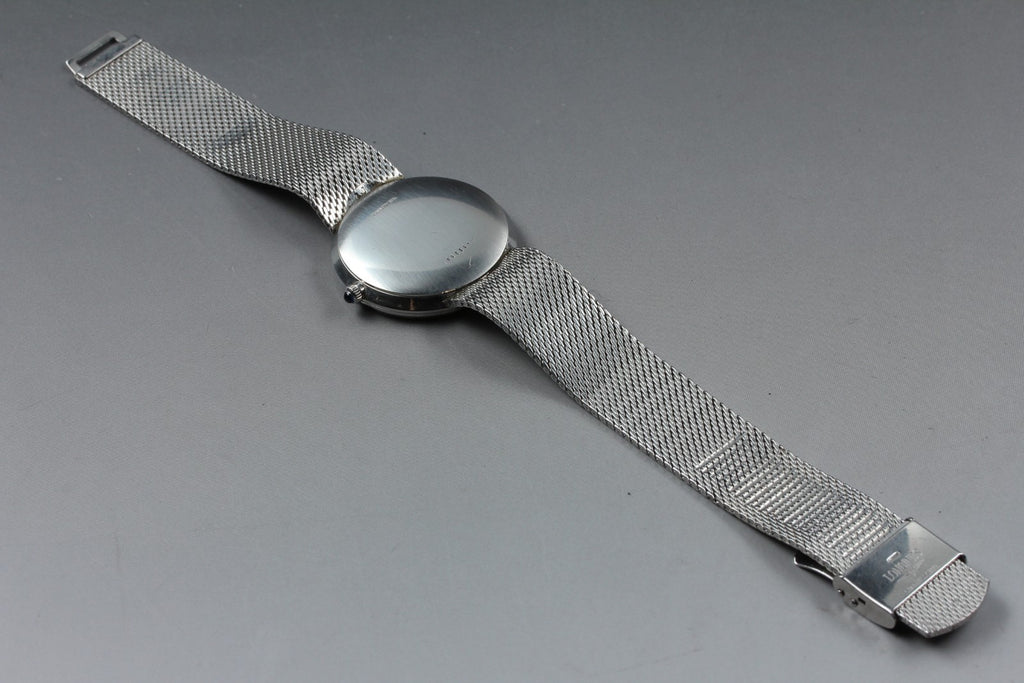 Near MINT Longines 730 4234 34mm Quartz Stainless steel Silver Dial Men Vintage