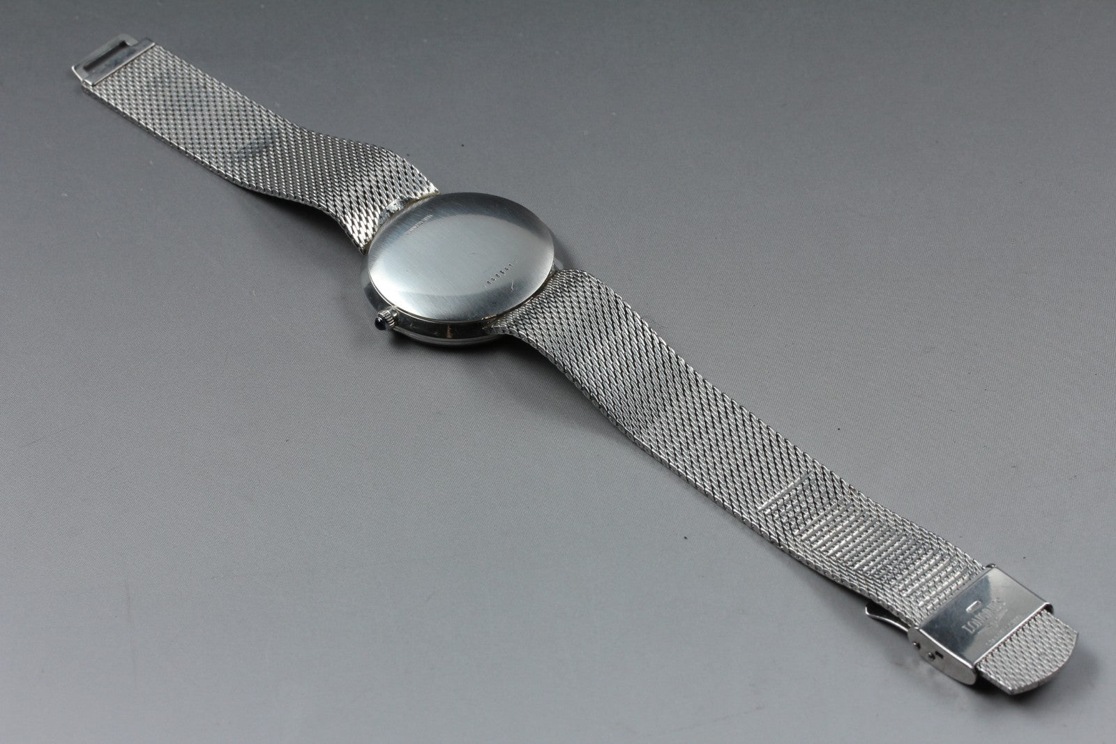 Near MINT Longines 730 4234 34mm Quartz Stainless steel Silver Dial Men Vintage