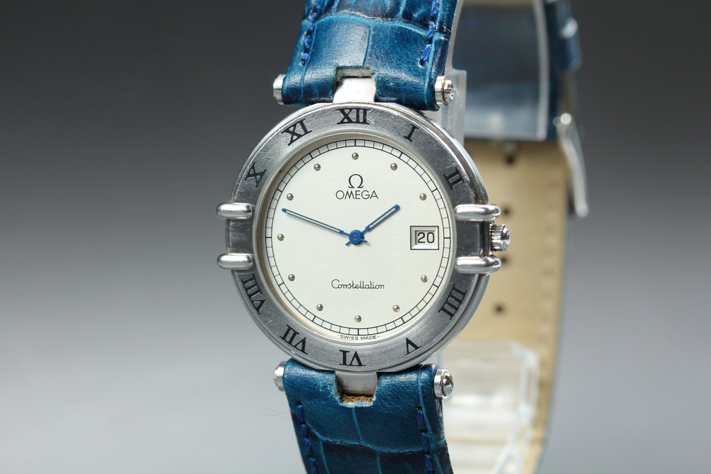 1987 Near MINT OMEGA Constellation 31mm 196.0360 Quartz Silver Dial Men Vintage