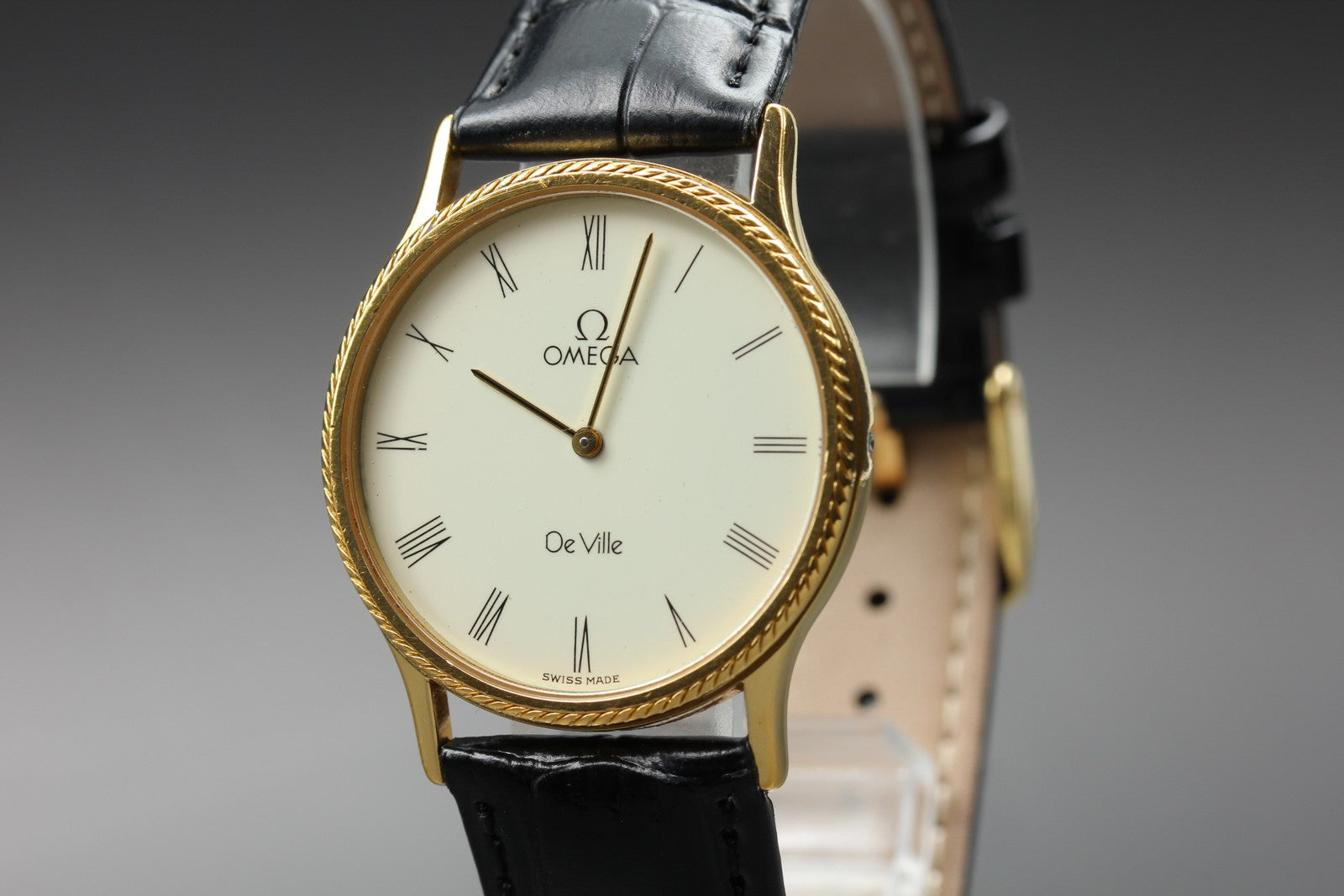 1981 OMEGA De Ville 31mm 191.0167 Quartz White Roman Dial Men's Vintage Exc+5