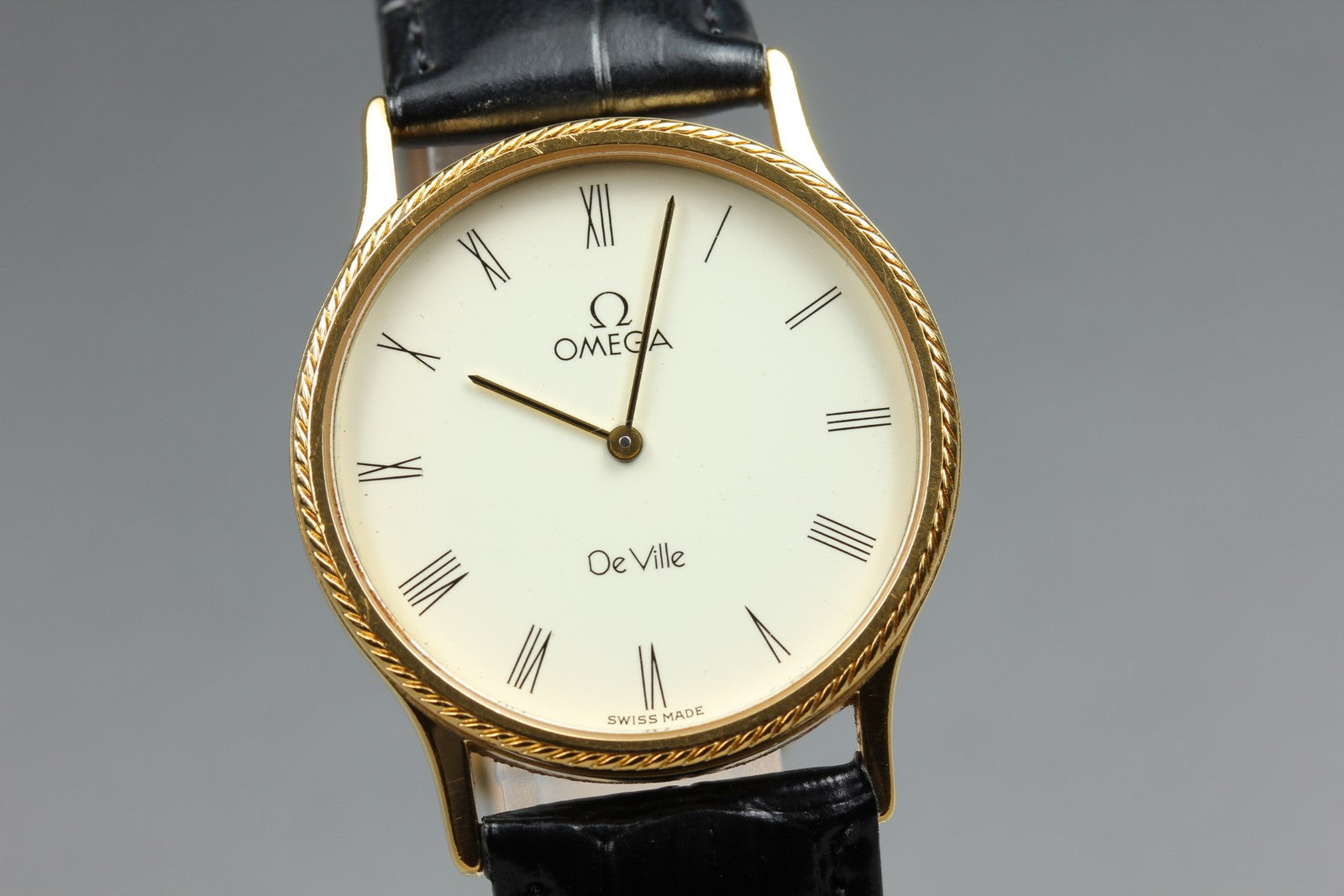 1981 OMEGA De Ville 31mm 191.0167 Quartz White Roman Dial Men's Vintage Exc+5