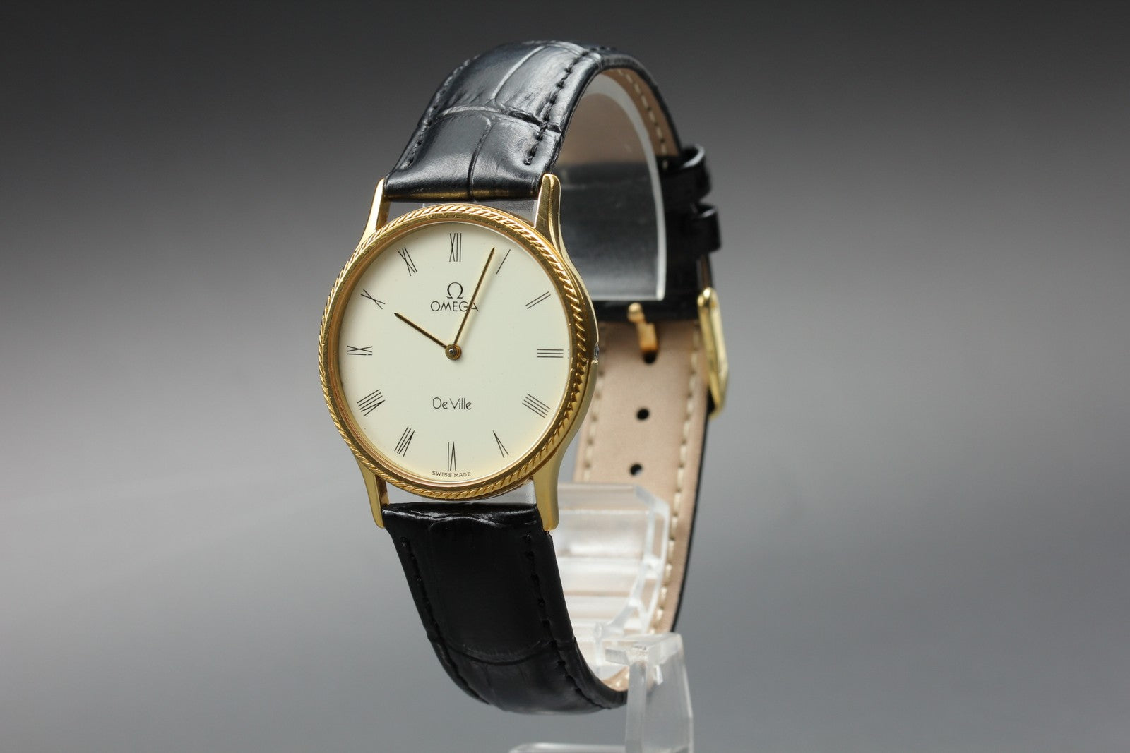 1981 OMEGA De Ville 31mm 191.0167 Quartz White Roman Dial Men's Vintage Exc+5