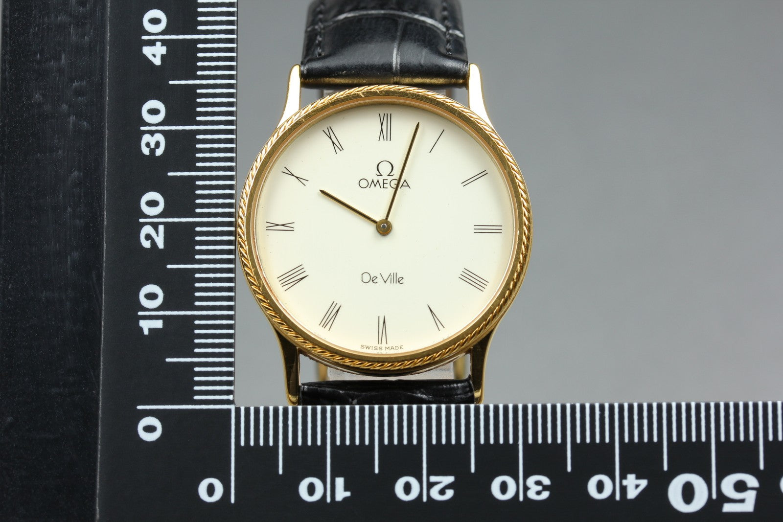1981 OMEGA De Ville 31mm 191.0167 Quartz White Roman Dial Men's Vintage Exc+5