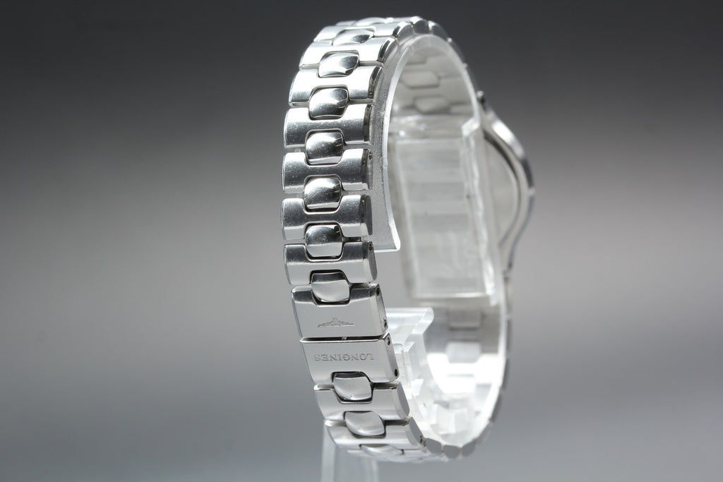 Near MINT LONGINES Conquest 25mm L1.131.4 Quartz Silver Dial Women's Vintage
