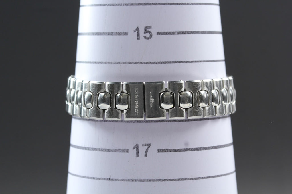 Near MINT LONGINES Conquest 25mm L1.131.4 Quartz Silver Dial Women's Vintage
