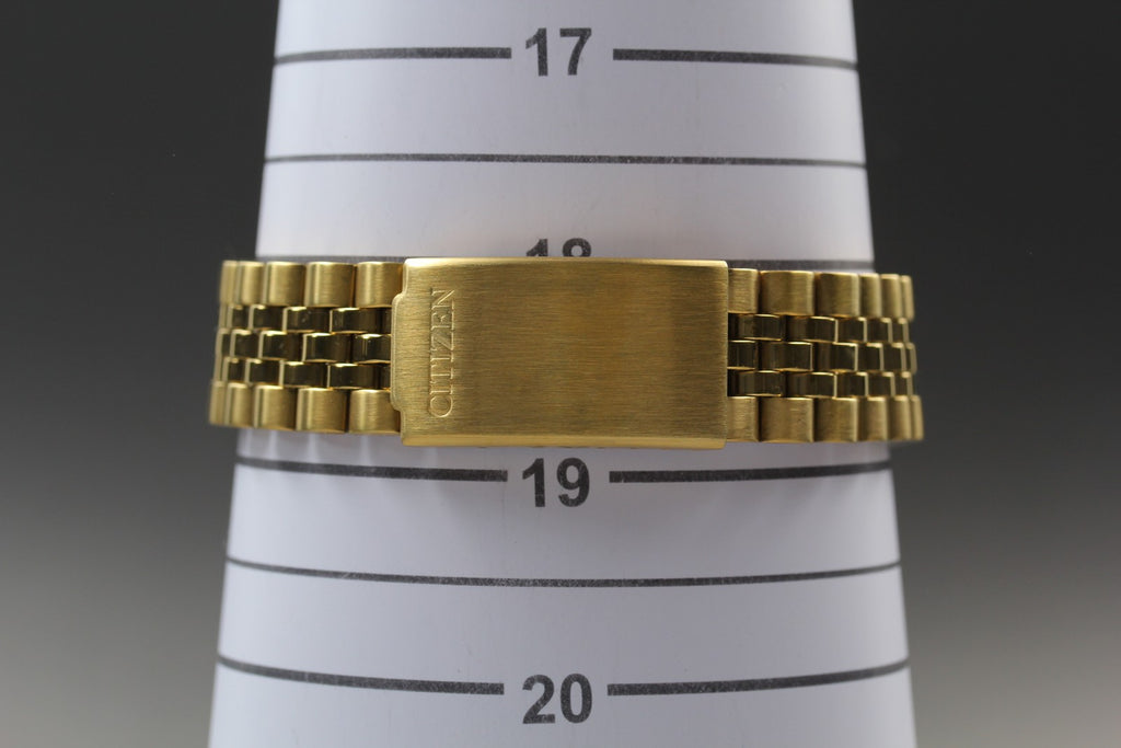 Full Set Top MINT CITIZEN CQ President 35mm 6100-S96401 Quartz Gold Men Vintage