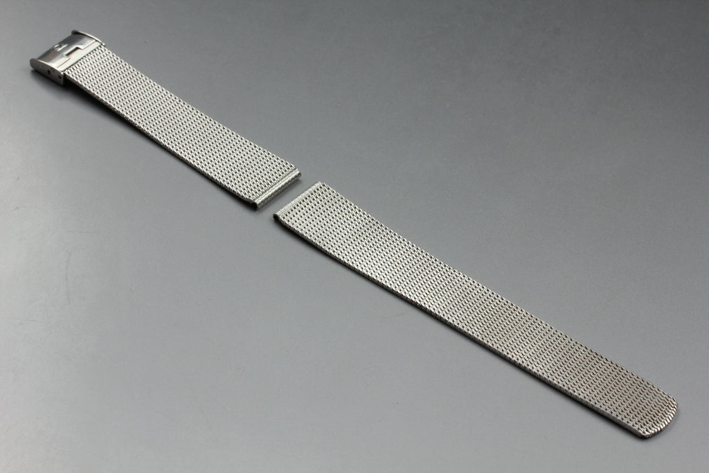 Near MINT OMEGA Milanese/Mesh Band 2039 18mm Stainless steel Silver Men Vintage