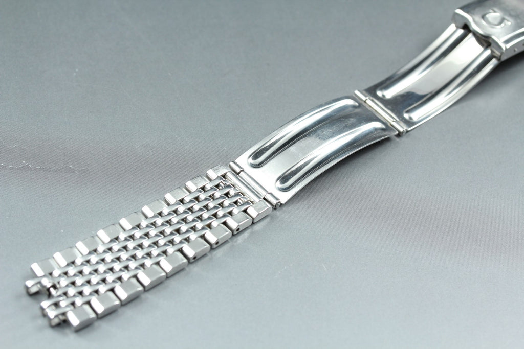 Near MINT OMEGA Beads of Rice Bracelet FF570/1037 18mm Silver Men's Vintage