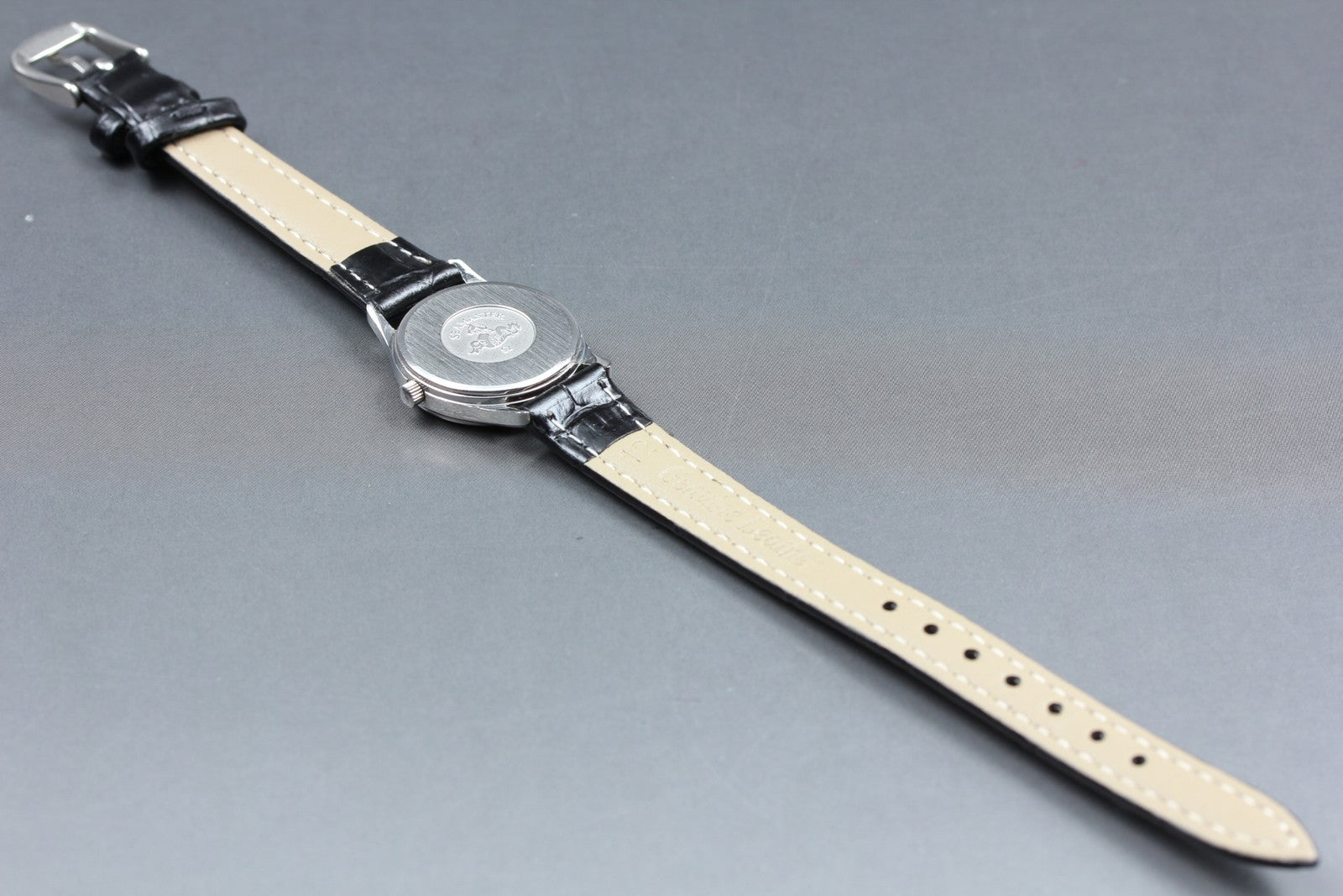 1983 OMEGA Seamaster 23mm 596.0044 Quartz Silver Dial Women's Vintage Exc+5