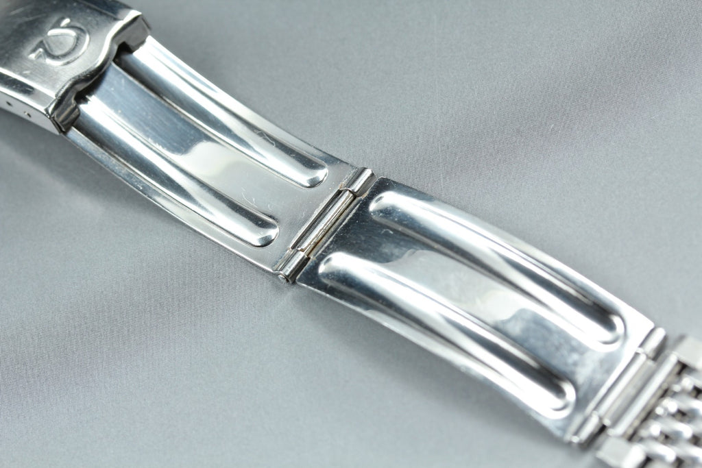 Near MINT OMEGA Beads of Rice Bracelet FF570/1037 18mm Silver Men's Vintage