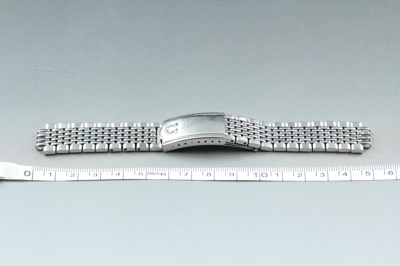 Near MINT OMEGA Beads of Rice Bracelet FF570/1037 18mm Silver Men's Vintage