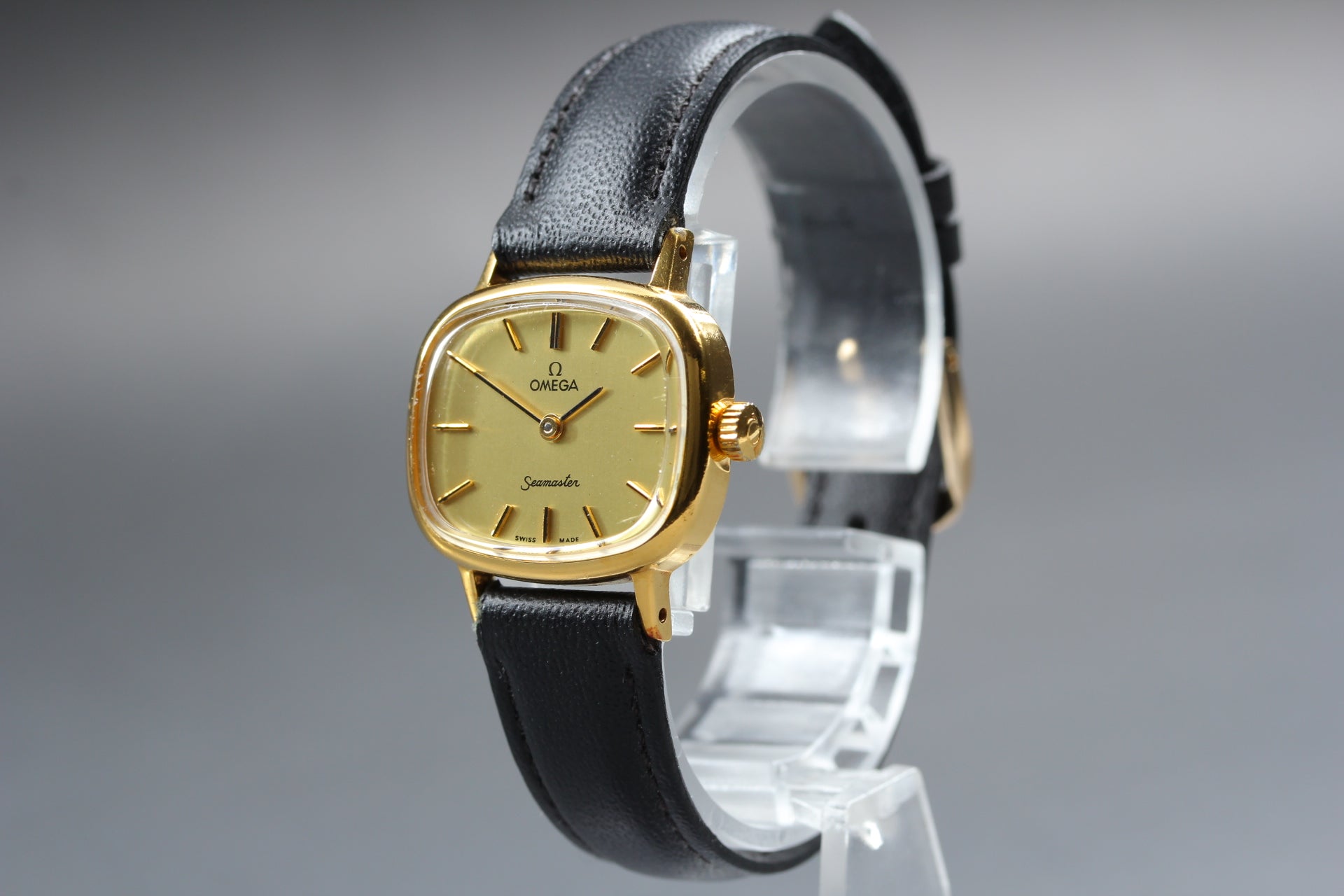 OMEGA Seamaster 25mm 511.0546  Manual Winding Gold Dial Women's Vintage Exc+5