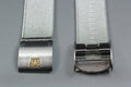 Near MINT OMEGA Milanese/Mesh Band 2058 18mm Stainless Steel Silver Men Vintage