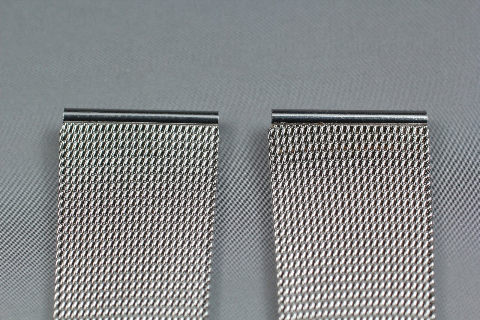 Near MINT OMEGA Milanese/Mesh Band 2058 18mm Stainless Steel Silver Men Vintage