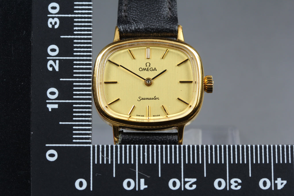 OMEGA Seamaster 25mm 511.0546  Manual Winding Gold Dial Women's Vintage Exc+5