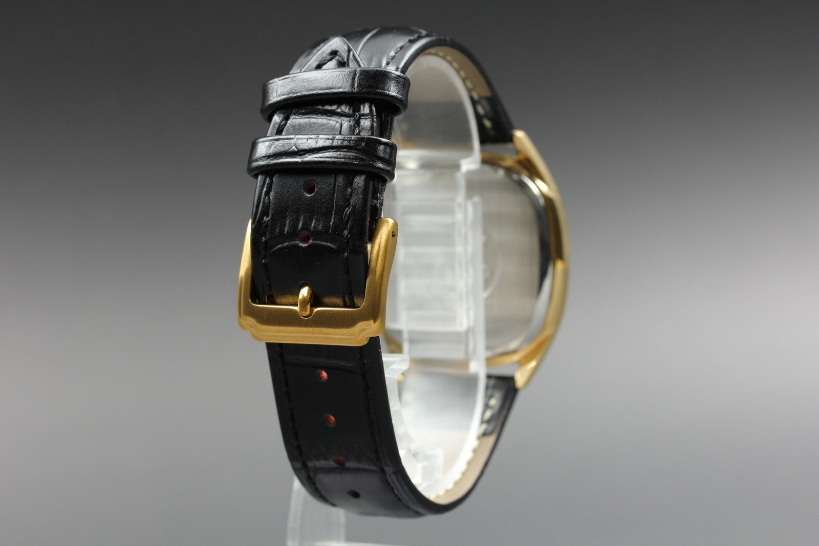 1981 MINT OMEGA Seamaster 34mm 196.0218 Quartz Gold Dial Men's Watch Vintage