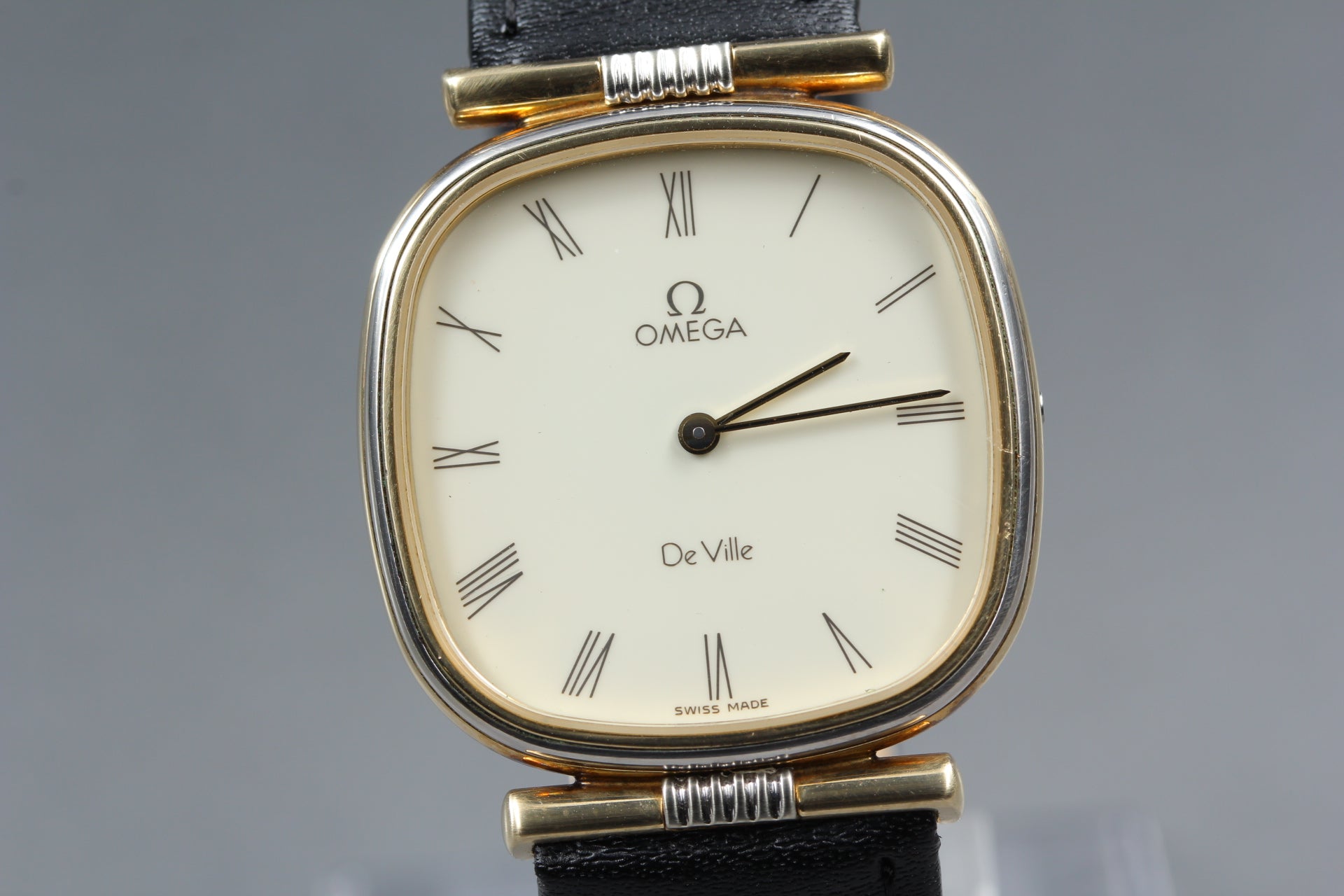 1983 OMEGA De Ville 31mm 191.0171 Quartz White Roman Dial Men's Vintage Exc+5