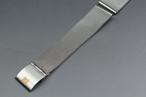 Near MINT OMEGA Milanese/Mesh Band 2057 18mm Stainless Bracelet Men's Vintage