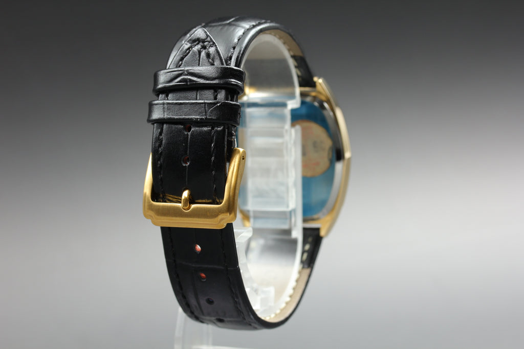 1980 Top MINT OMEGA De Ville 33mm 192.0046 Quartz Gold Dial Men's Watch Vintage