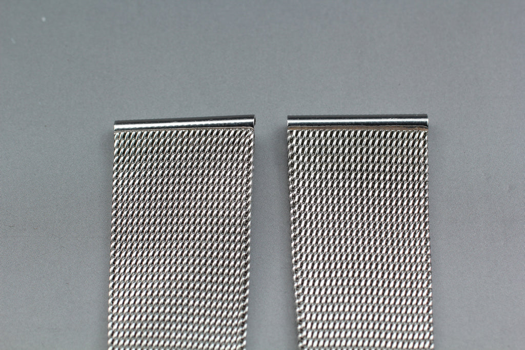 Near MINT OMEGA Milanese/Mesh Band 2057 18mm Stainless Bracelet Men's Vintage