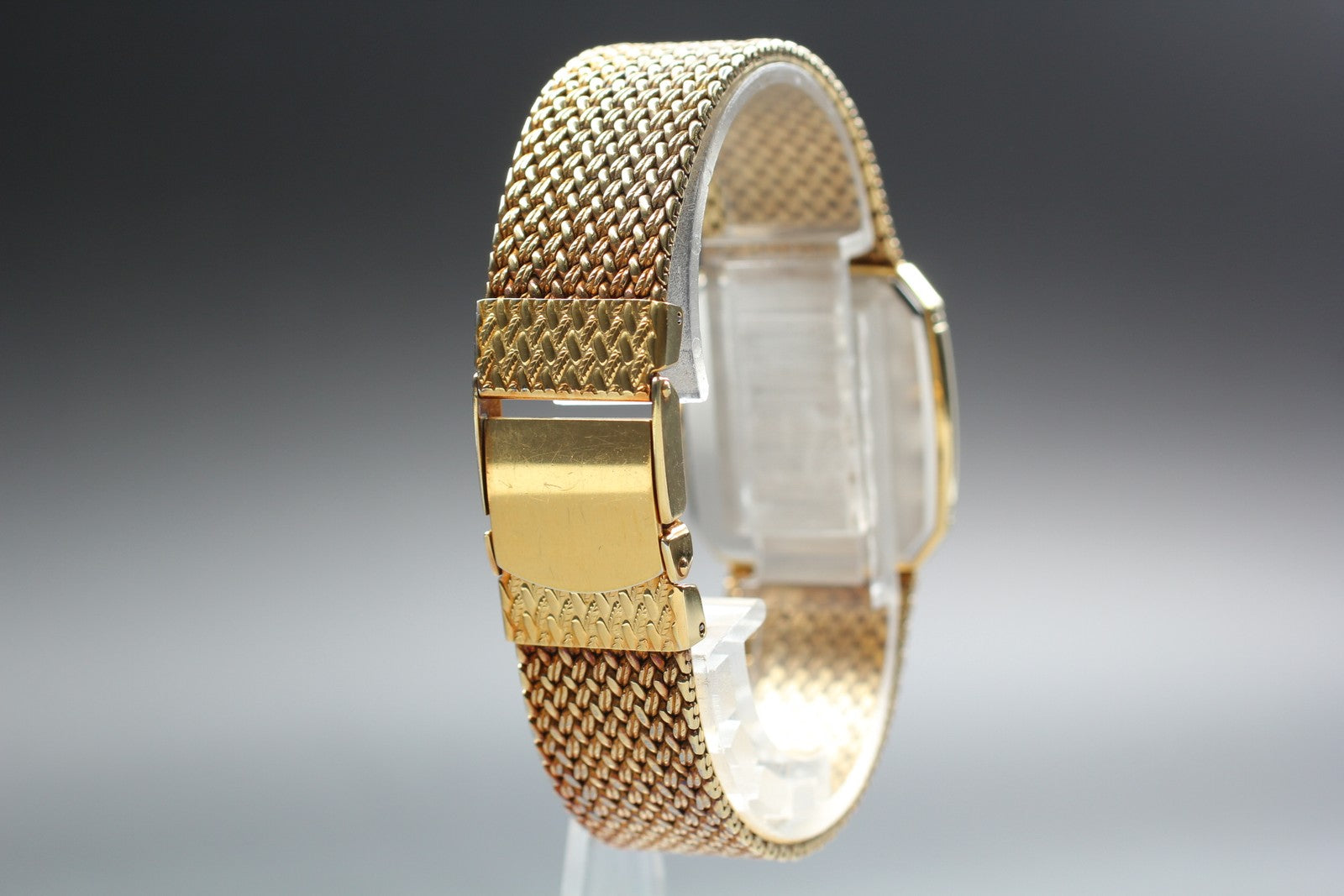 1984 Near MINT SEIKO Dolce 27mm 9521-5210 Quartz Gold 2P Diamond Men's Vintage