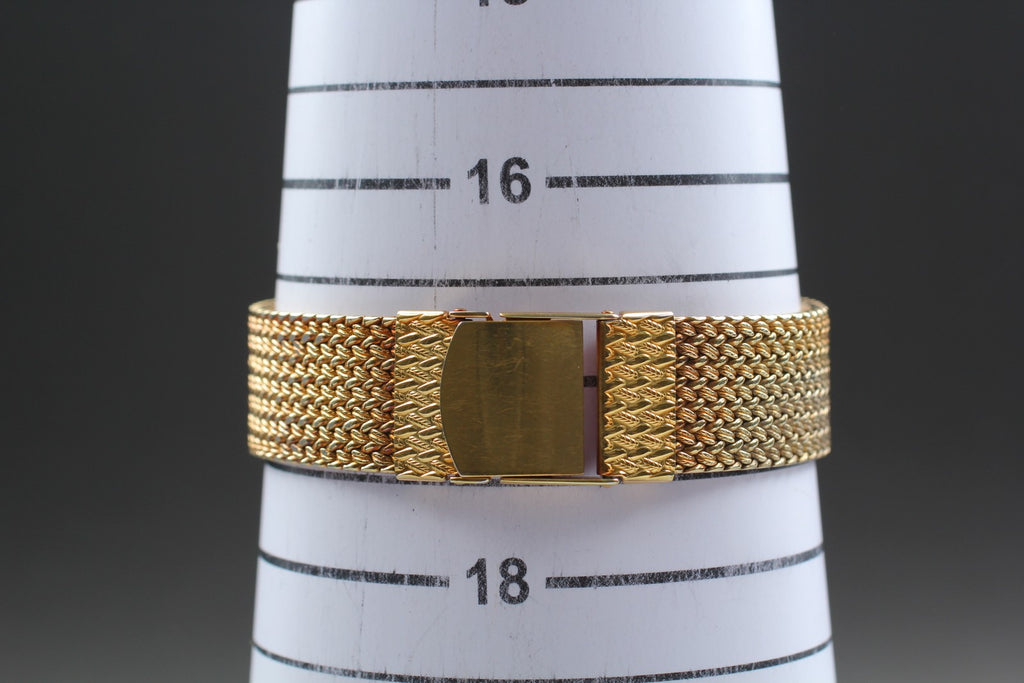 1984 Near MINT SEIKO Dolce 27mm 9521-5210 Quartz Gold 2P Diamond Men's Vintage