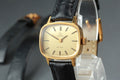 1978 Near MINT OMEGA De Ville 24mm 511.0413 Manual Gold Dial Women's Vintage
