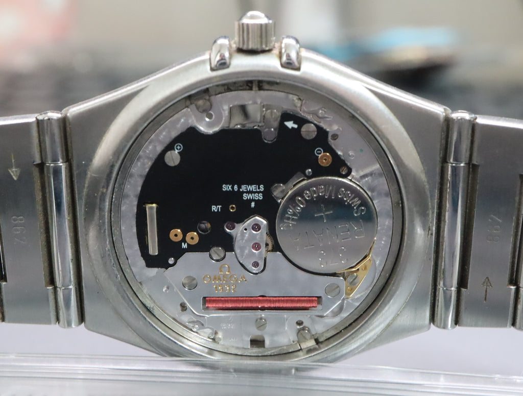 Full Set 1998 Near MINT OMEGA Constellation 33mm 396.1201 Quartz Men's Vintage
