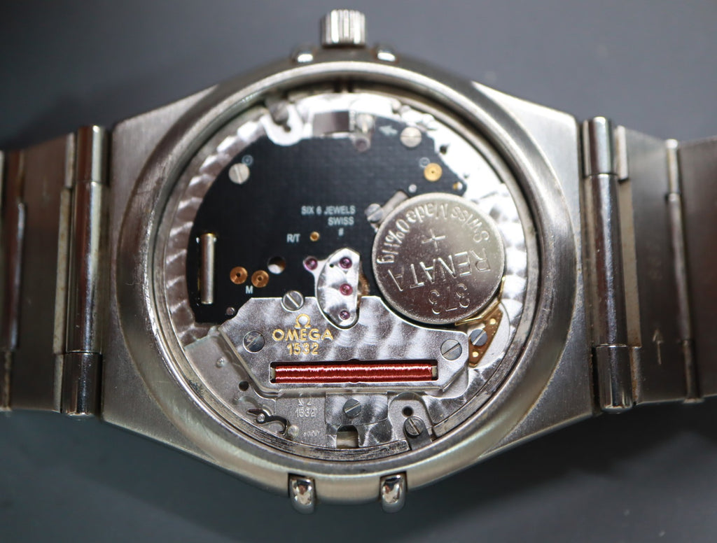 Full Set 1998 Near MINT OMEGA Constellation 33mm 396.1201 Quartz Men's Vintage