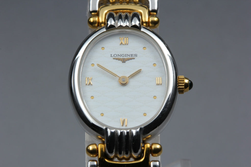 Full Set/Near MINT LONGINES L6.202.3 20mm Quartz White Roman Dial Women Vintage