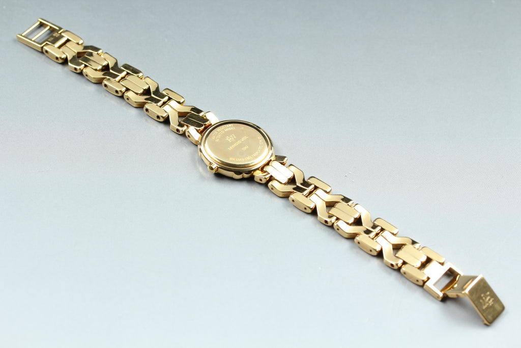 Near MINT Raymond Weil Geneve 3747 24mm Quartz White Roman Dial Women's Vintage