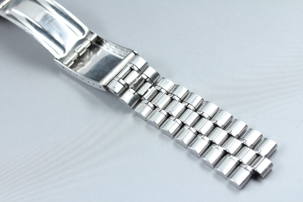 Near MINT OMEGA Bracelet FF526/1098 19mm Stainless steel Silver Men's Vintage