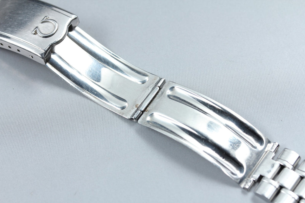 Near MINT OMEGA Bracelet FF526/1098 19mm Stainless steel Silver Men's Vintage