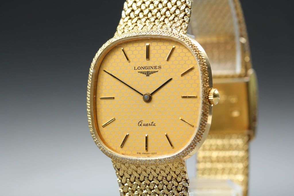LONGINES 978 3253 31mm Quartz L.978.2 Gold Dial Men's Watch Vintage Exc+5