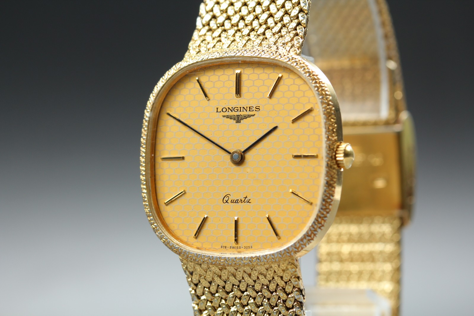 LONGINES 978 3253 31mm Quartz L.978.2 Gold Dial Men's Watch Vintage Exc+5