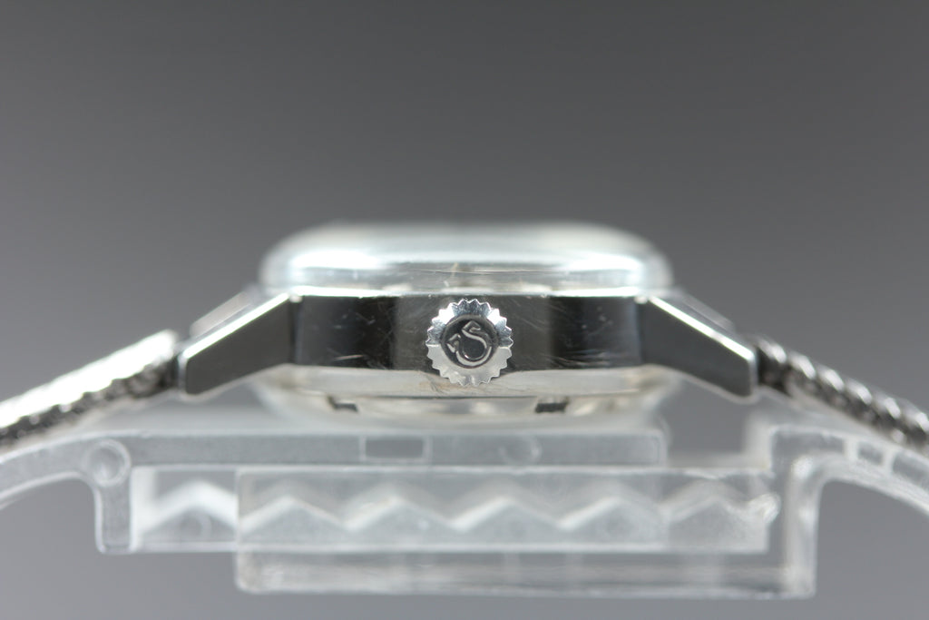 1969 Near MINT OMEGA Geneve 21mm 566.002 Automatic Silver Dial Women's Vintage