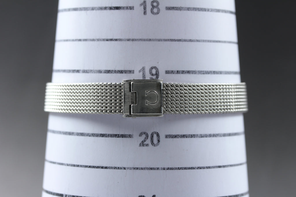 1969 Near MINT OMEGA Geneve 21mm 566.002 Automatic Silver Dial Women's Vintage