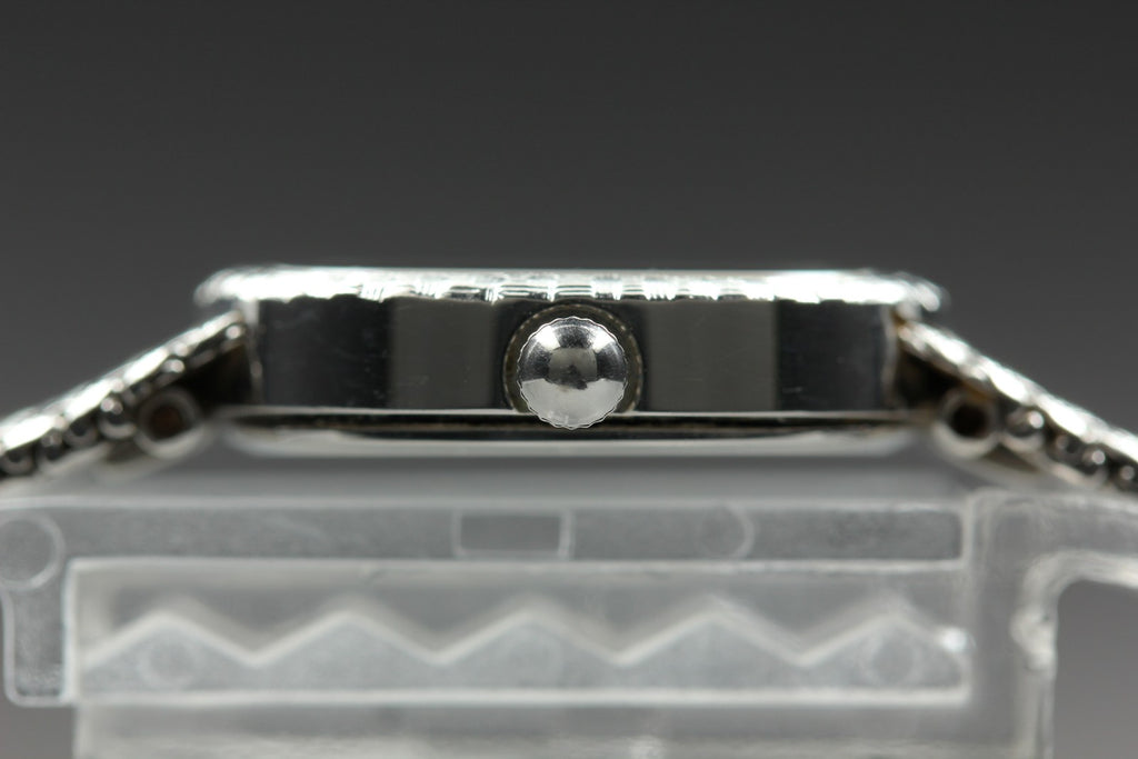 Near MINT LONGINES 963 3345 21mm Quartz L963.2 Silver Dial Women's Watch Vintage