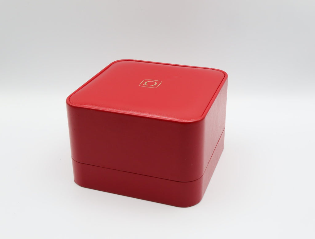 Near MINT OMEGA Vintage Red Watch Box Genuine Case Only From JAPAN #2537