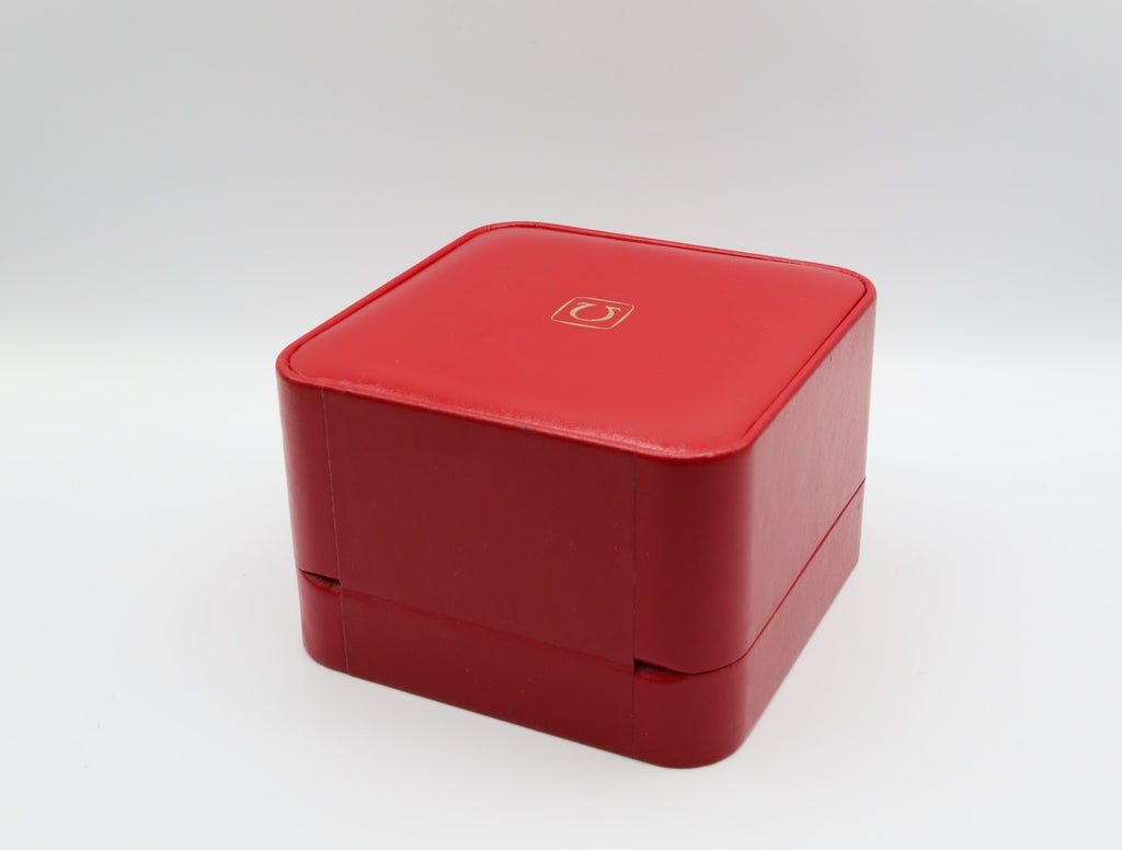 Near MINT OMEGA Vintage Red Watch Box Genuine Case Only From JAPAN #2537