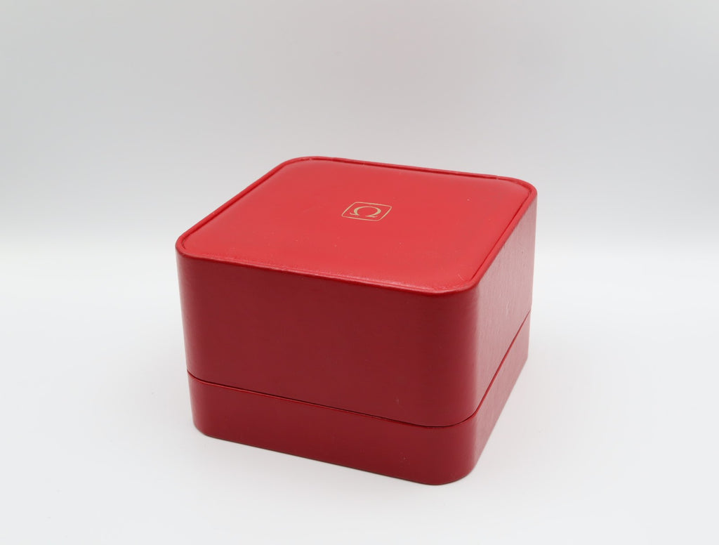Near MINT OMEGA Vintage Red Watch Box Genuine Case Only From JAPAN #2536