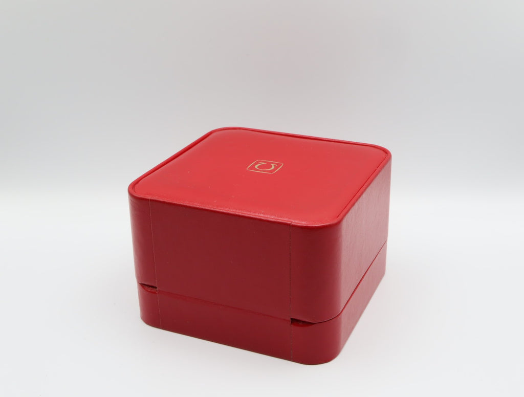 Near MINT OMEGA Vintage Red Watch Box Genuine Case Only From JAPAN #2536