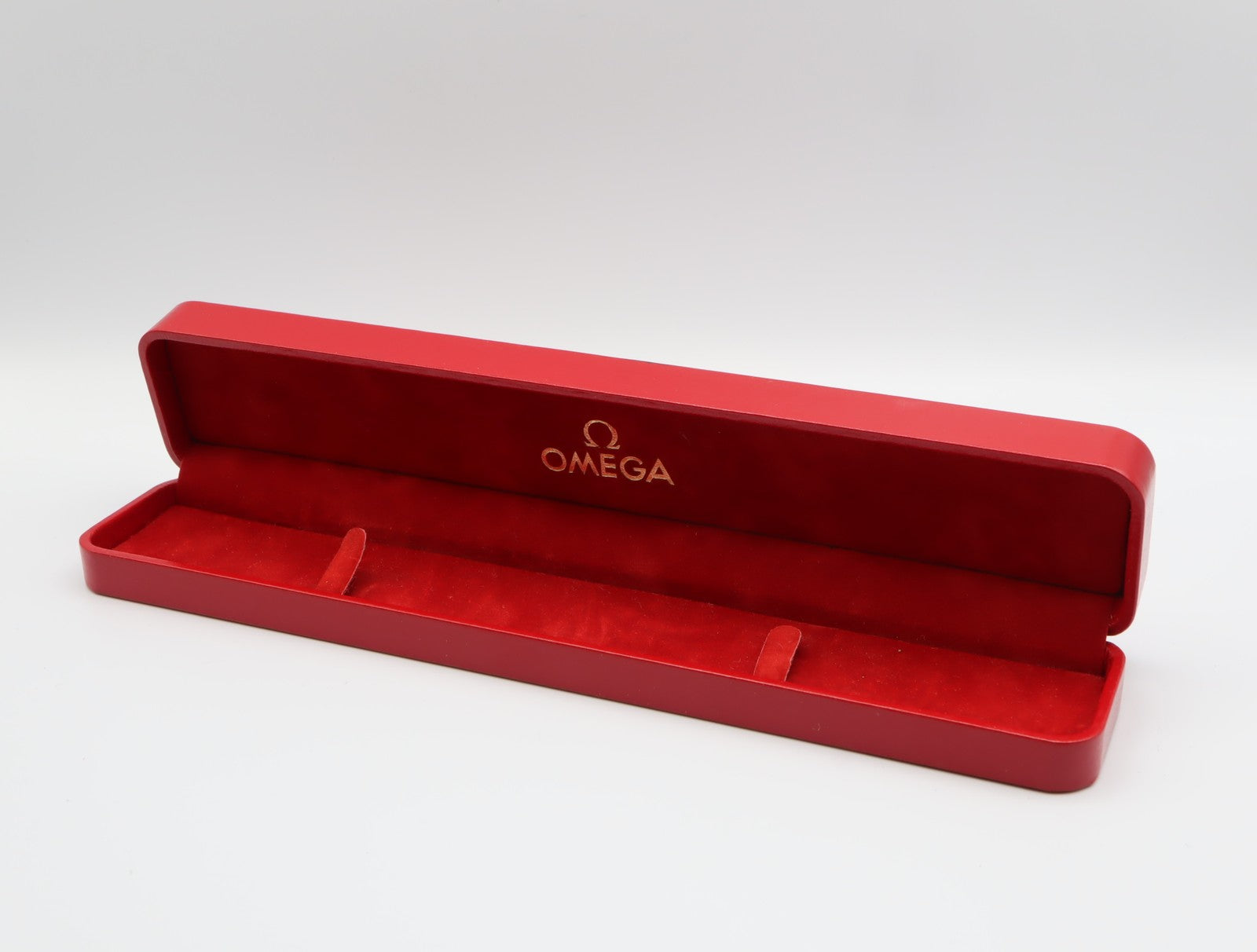 Near MINT OMEGA Vintage Red Watch Box Genuine Case Only for Women's #2534