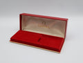 Near MINT OMEGA Vintage Red Watch Box Genuine Case Only From JAPAN #2528