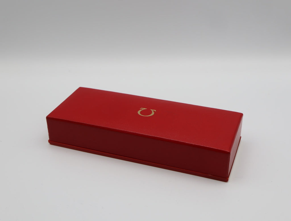 Near MINT OMEGA Vintage Red Watch Box Genuine Case Only From JAPAN #2529