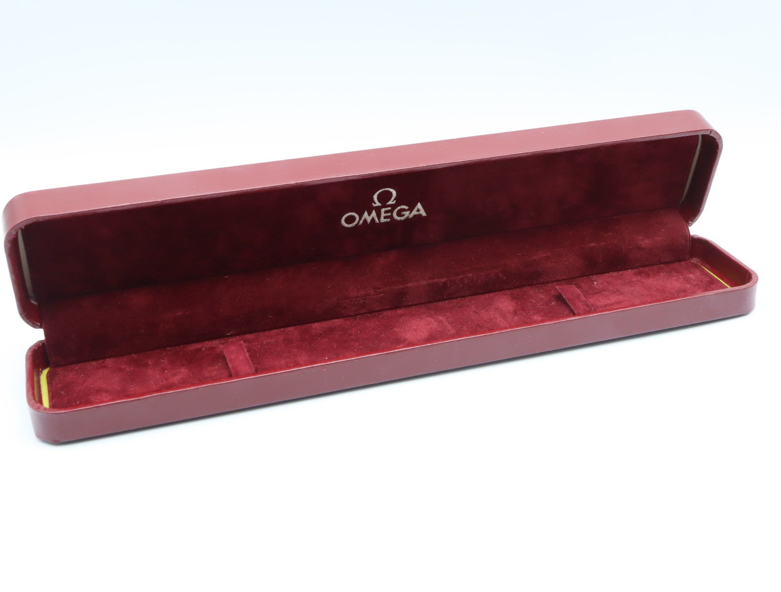Near MINT OMEGA Vintage Red Watch Box Genuine Case Only for Women's JAPAN #2362