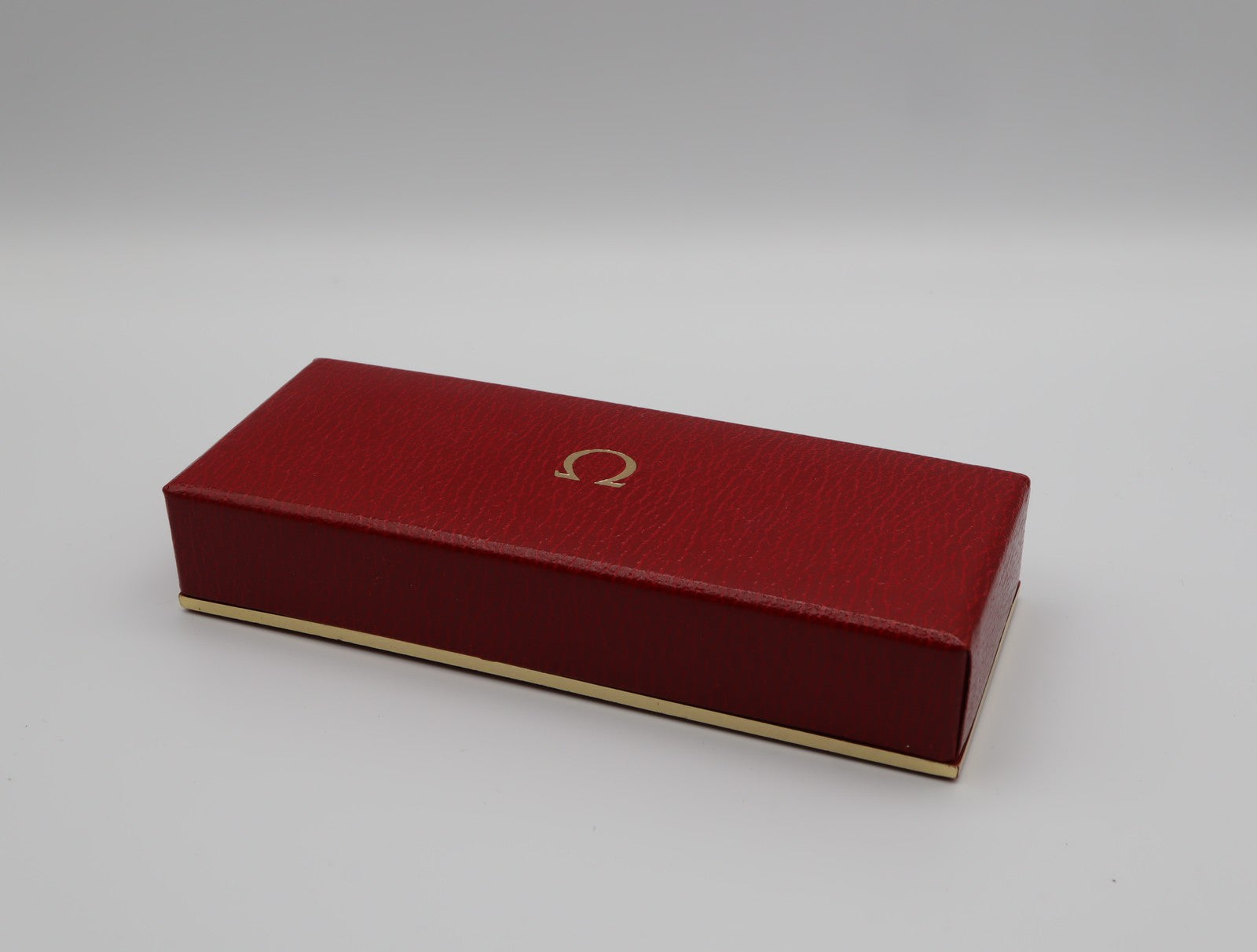 Near MINT OMEGA Vintage Red Watch Box Genuine Case Only From JAPAN #2527